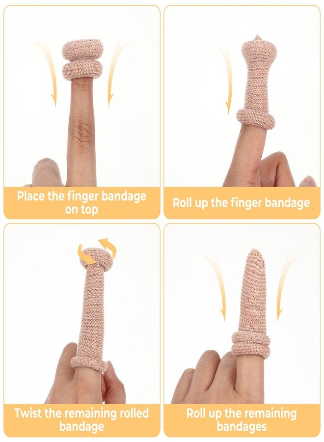 Gtziqa Cotton Bandage Finger Cots, 15 Pcs Breathable Finger Gloves Elastic Thumb Protectors Reusable Fingers Covers for Wounds, Injury, Gardening Work, Kitchen (Skin Color) - Image 5